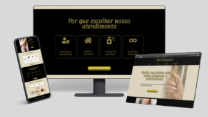 Landing Page Nail Elegance Black – Template Profissional para Manicure e Estética