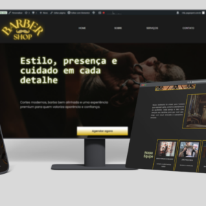Template Barbearia Premium para Elementor