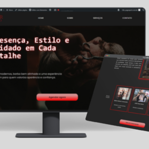 Template Barbearia Premium para Elementor - RED